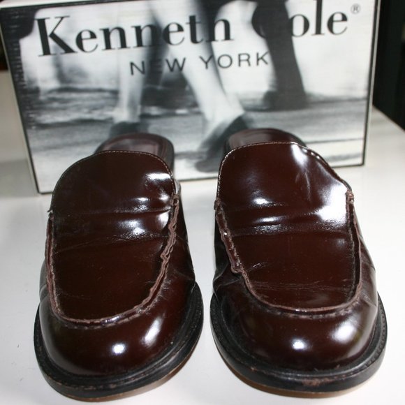 KENNETH COLE of New York Loafer/Slide Brown/Cordovan Color 8B Made in Brazil - Picture 4 of 15